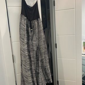 Club Z  large swimsuit cover up zebra print maxi